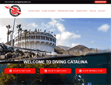 Tablet Screenshot of divingcatalina.com